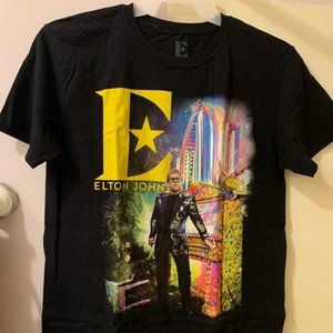 Elton John FAREWELL YELLOW BRICK ROAD Tour, 2018 Souvenir Tee-Shirt, Women's LG